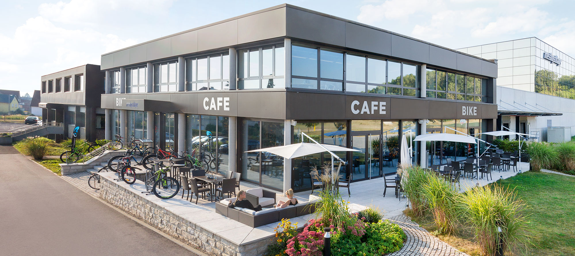 Bike-Cafe Messingschlager Außenansicht