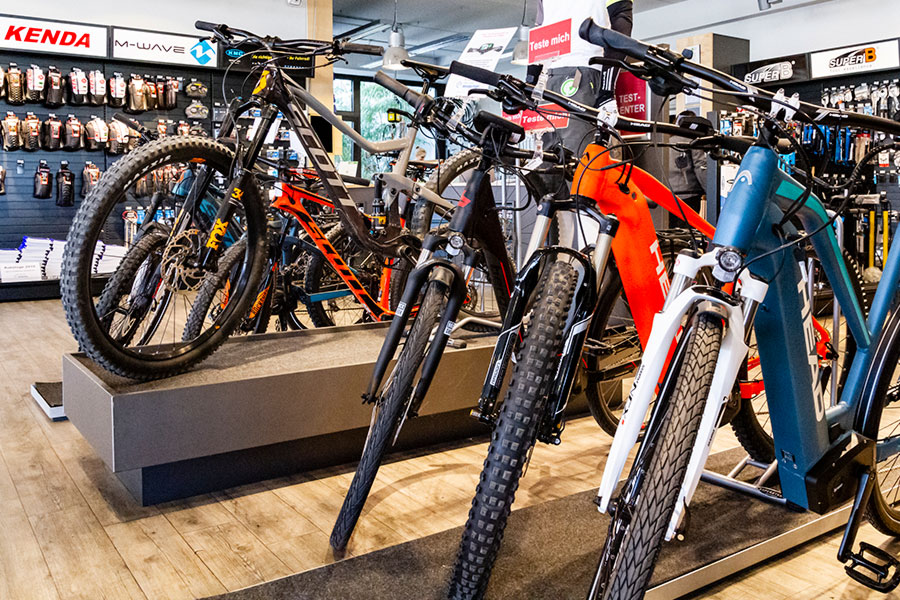 Bike-Store Ausstellungsfläche